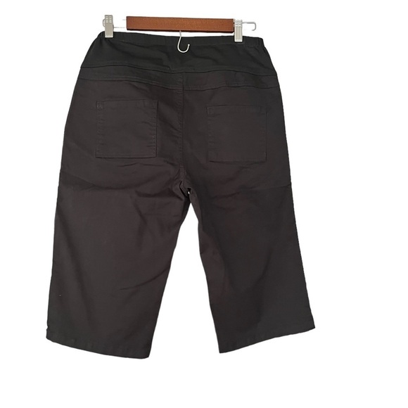 NWT Angel Maternity Knee Length Comfortable Cotton Shorts in Black - Picture 6 of 9